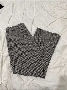 H&M Black and Gray Houndstooth Dress Pants